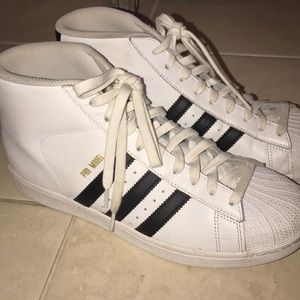 ADIDAS SUPERSTAR HIGH TOPS